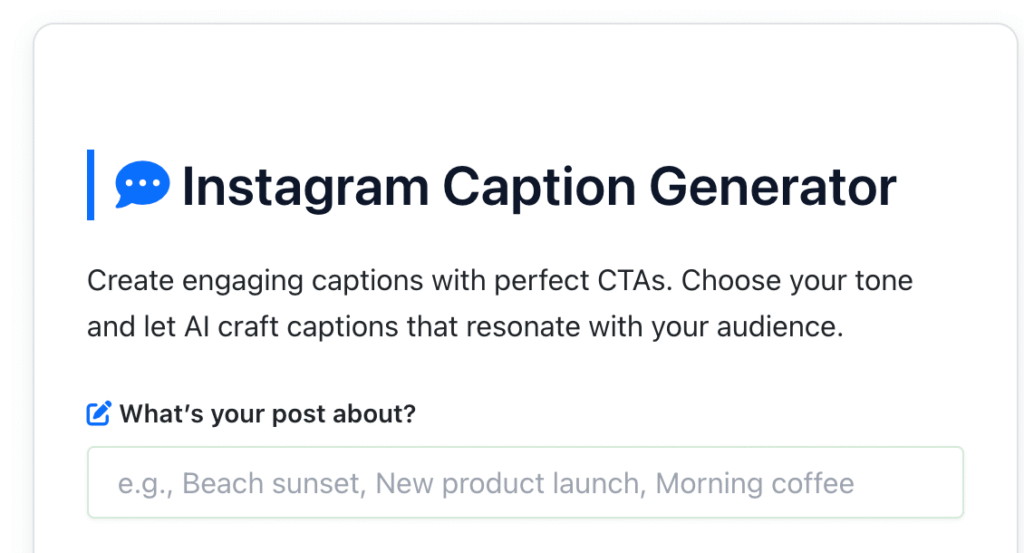 Instagram Caption Generator 1 Instagram Caption Generator